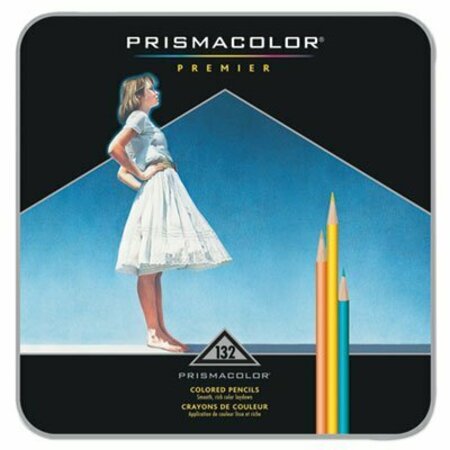 SANFORD Prismaclor, PREMIER COLORED PENCIL, 0.7 MM, 2B #1, ASSORTED LEAD/BARREL COLORS, 132PK 4484